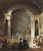 Patrick Henry Bruce view of the grande galerie of the louvre oil painting on canvas